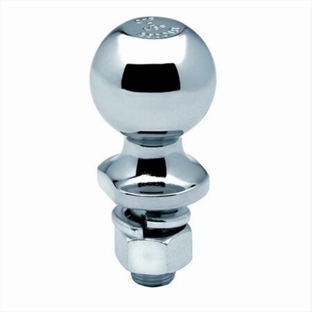 TOW READY Packaged Hitch Ball- 2 x 0.75 x 1.5 In. 3- 500 Lbs. GTW Chrome- 2.75 x 2.56 x 6.88 in. 63887
